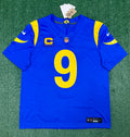 Matthew Stafford Los Angeles Rams Jersey #9 Nike Vapor Fuse Limited Stitched Blue Size (Large) NFL