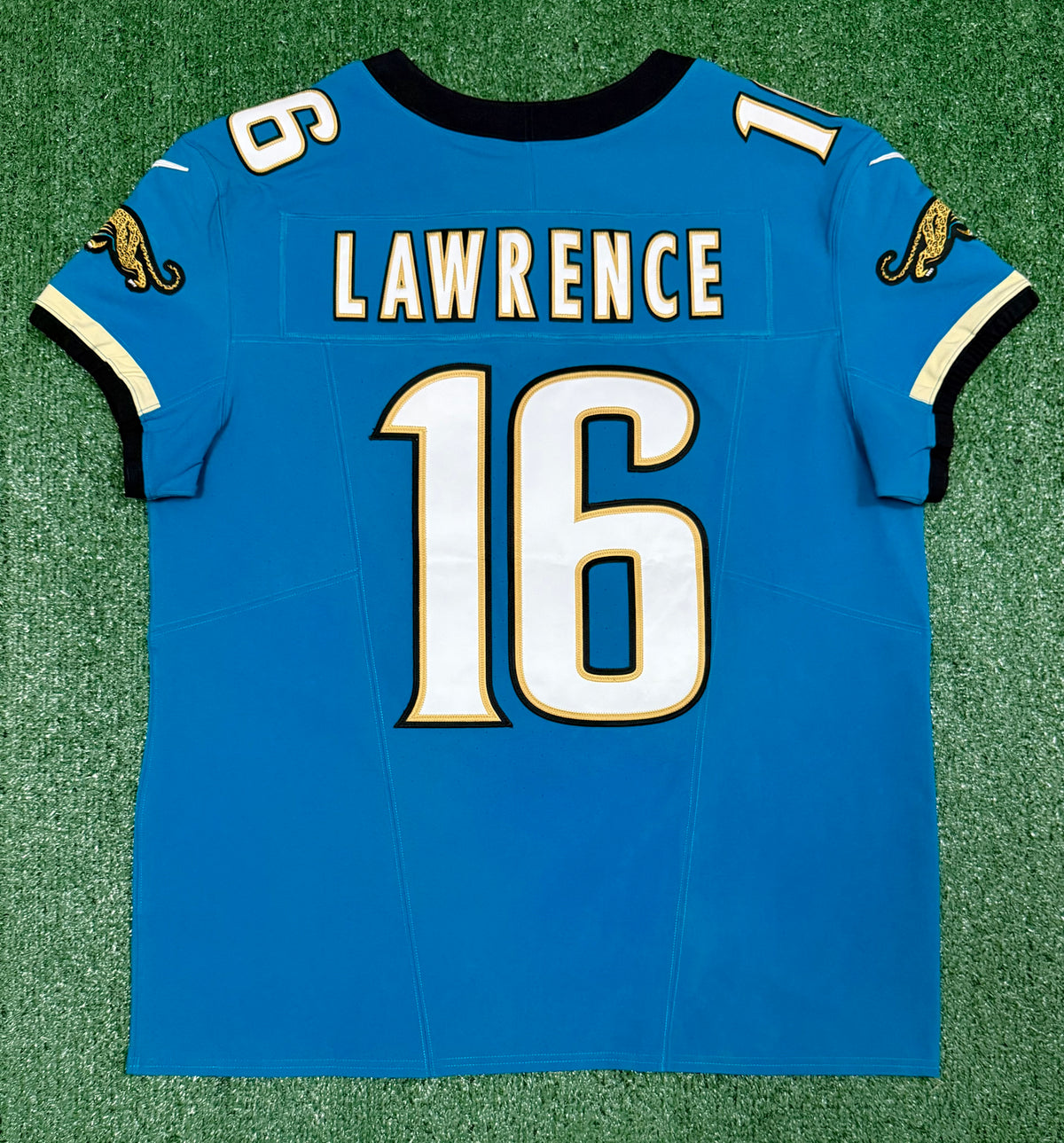 Trevor Lawrence Jacksonville Jaguars Jersey #16 Nike Vapor Fuse Elite Teal Size 48 (XL) NFL