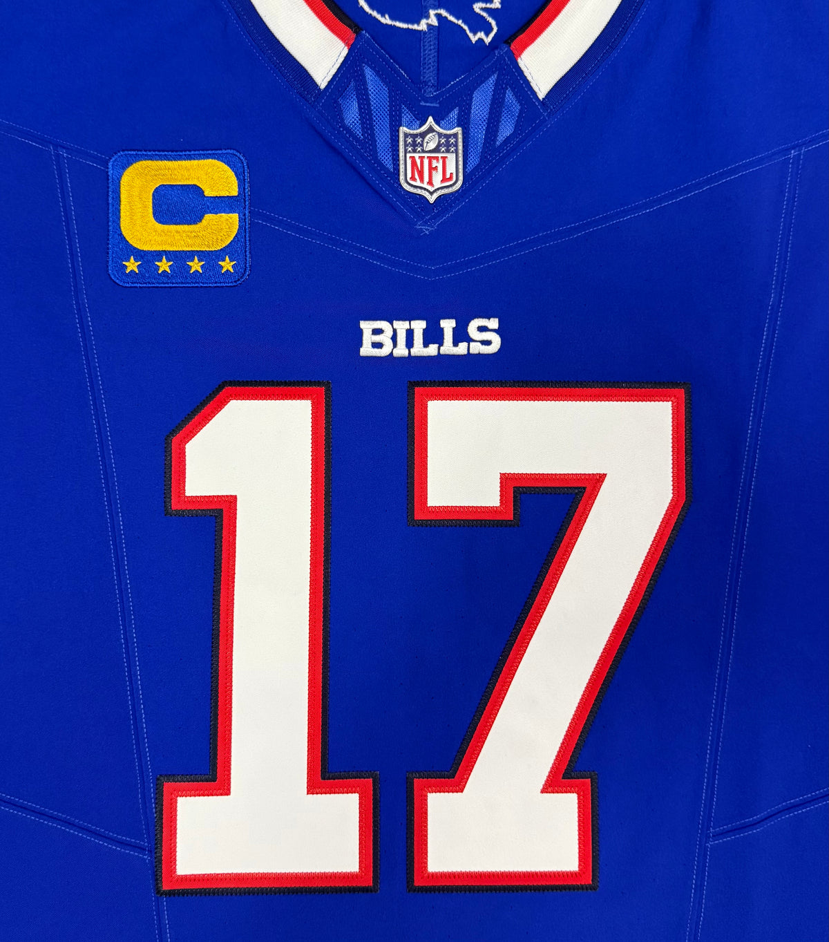 Josh Allen Buffalo Bills Jersey #17 Nike Vapor Fuse Elite Blue Size 44 (L) NFL