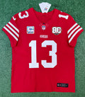 Brock Purdy San Francisco 49ers Jersey #13 Nike Vapor FUSE Elite Red Size 44 (Large) NFL
