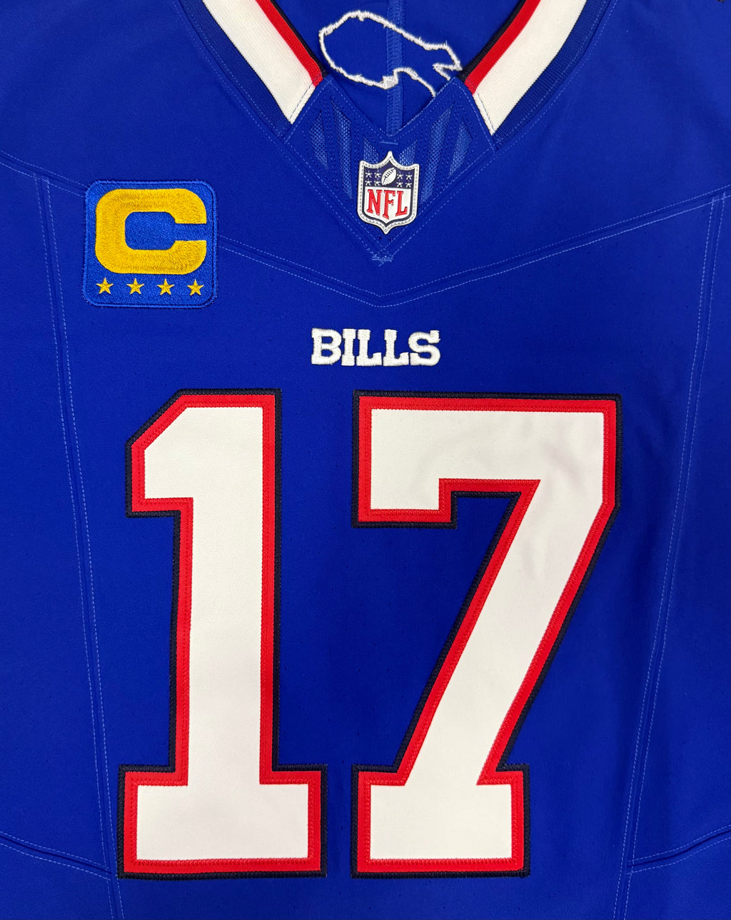 Josh Allen Buffalo Bills Jersey #17 Nike Vapor Fuse Elite Blue Size 48 (XL) NFL