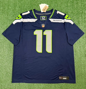 Jaxon Smith-Njigba Seattle Seahawks Jersey #11 Nike Vapor FUSE Limited Navy Size (XL) NFL