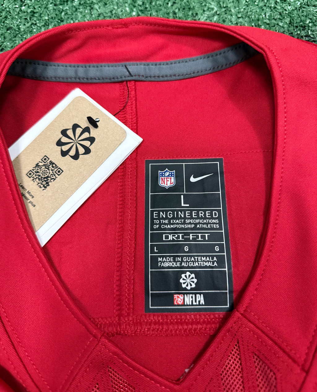 Christian McCaffrey San Francisco 49ers Jersey #23 Nike Vapor Fuse Limited Stitched Red Size (Large) NFL