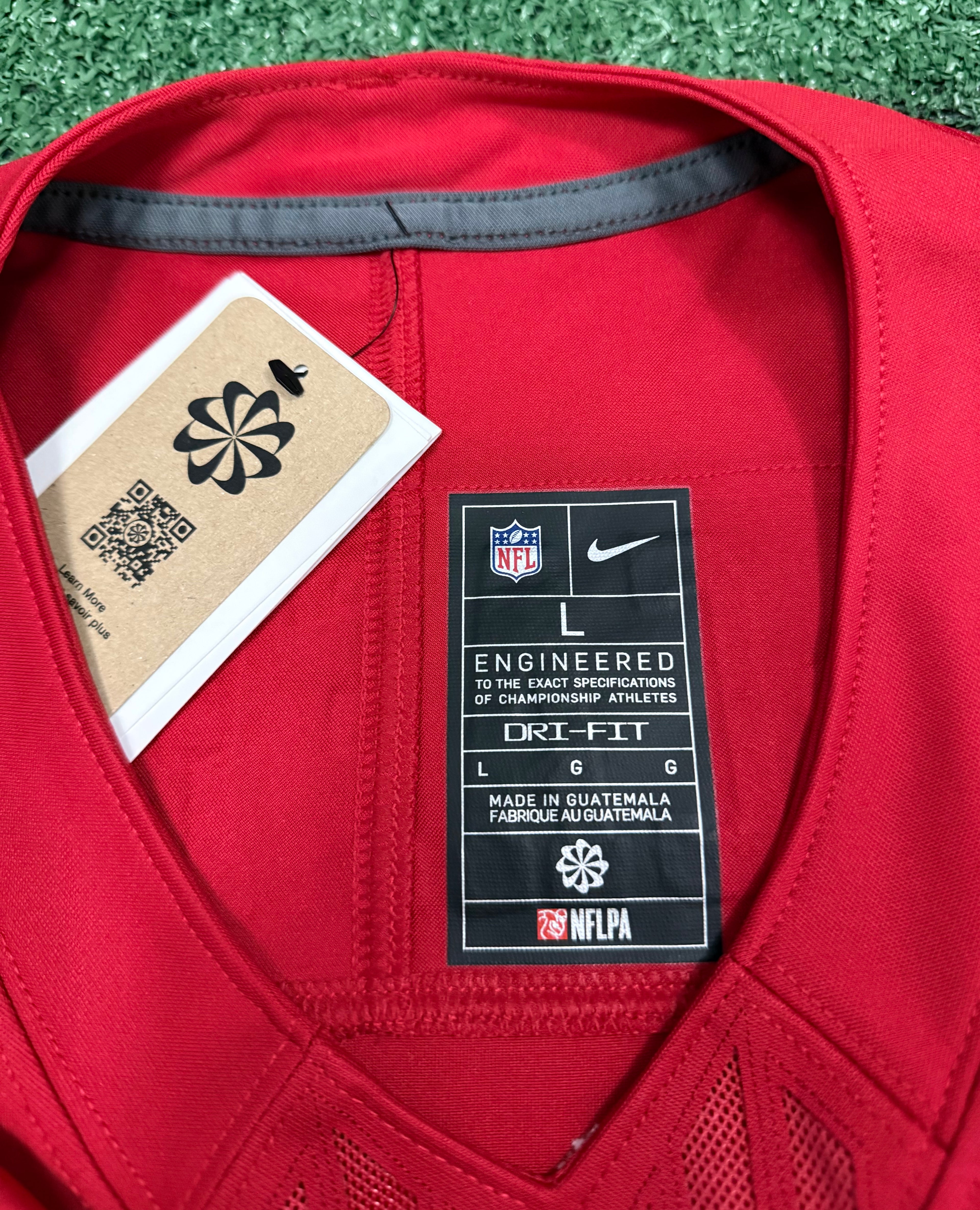 Christian McCaffrey San Francisco 49ers Jersey #23 Nike Vapor Fuse Limited Stitched Red Size (Large) NFL