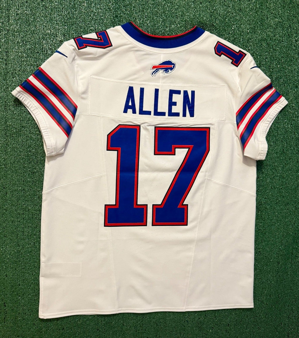 Josh Allen Buffalo Bills Jersey #17 Nike Vapor Fuse Elite White Size 44 (L) NFL