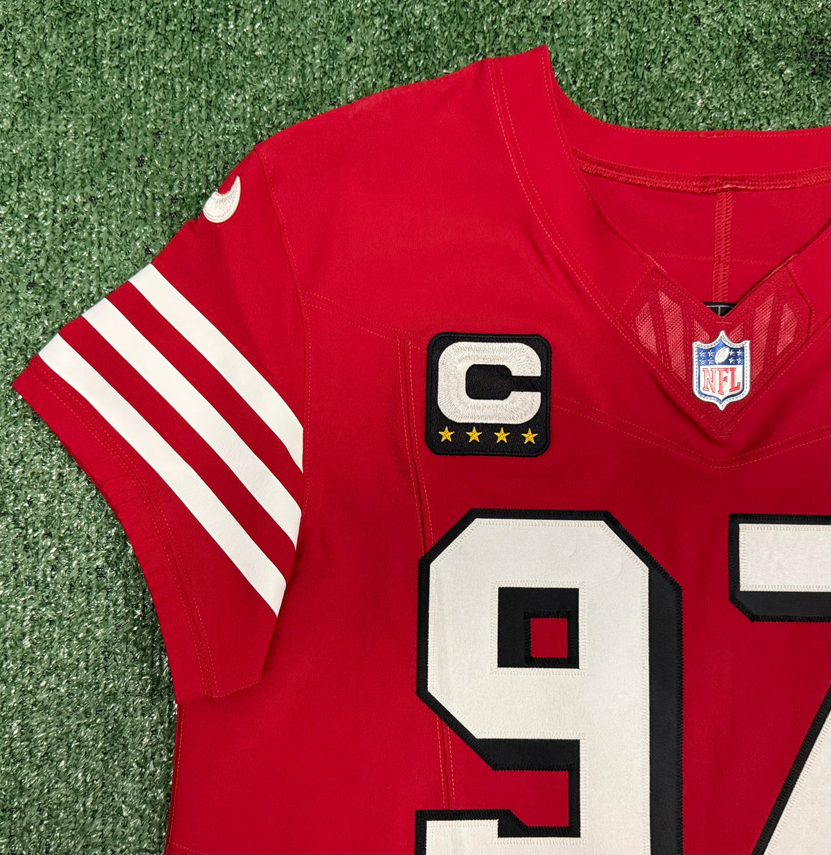 Nick Bosa San Francisco 49ers
Jersey #97 Nike Vapor FUSE Elite red Size 44 (Large) NFL