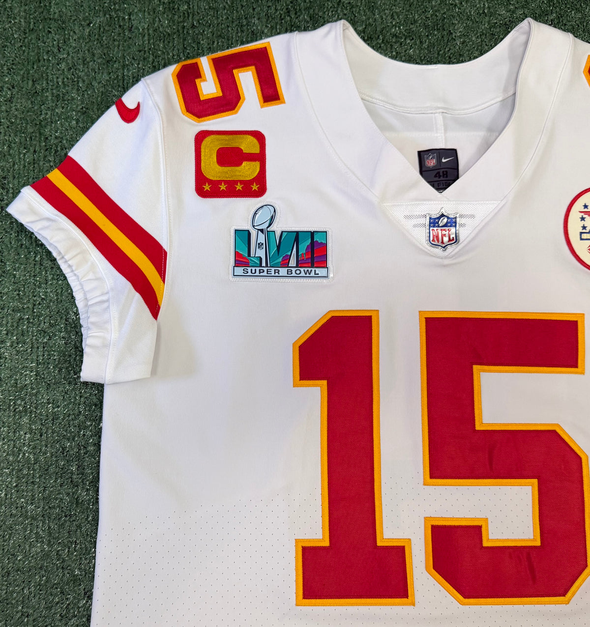 Patrick Mahomes Kansas City Chiefs Jersey #15 Nike Vapor Elite White Size 48 (XL) NFL READ DESCRIPTION