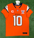 Bo Nix Denver Broncos Jersey #10 Nike Vapor Fuse Elite Orange Size 40 (M) NFL