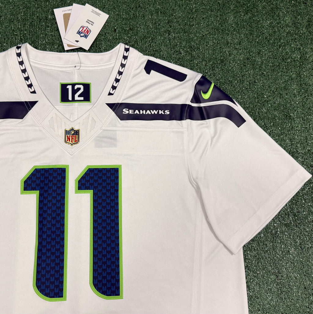 Jaxon Smith-Njigba Seattle Seahawks Jersey #11 Nike Vapor FUSE Limited White Size (XL) NFL