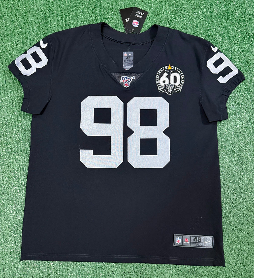 Maxx Crosby Las Vegas Raiders Jersey #98 Nike Vapor Elite Black Size 48 (XL) NFL