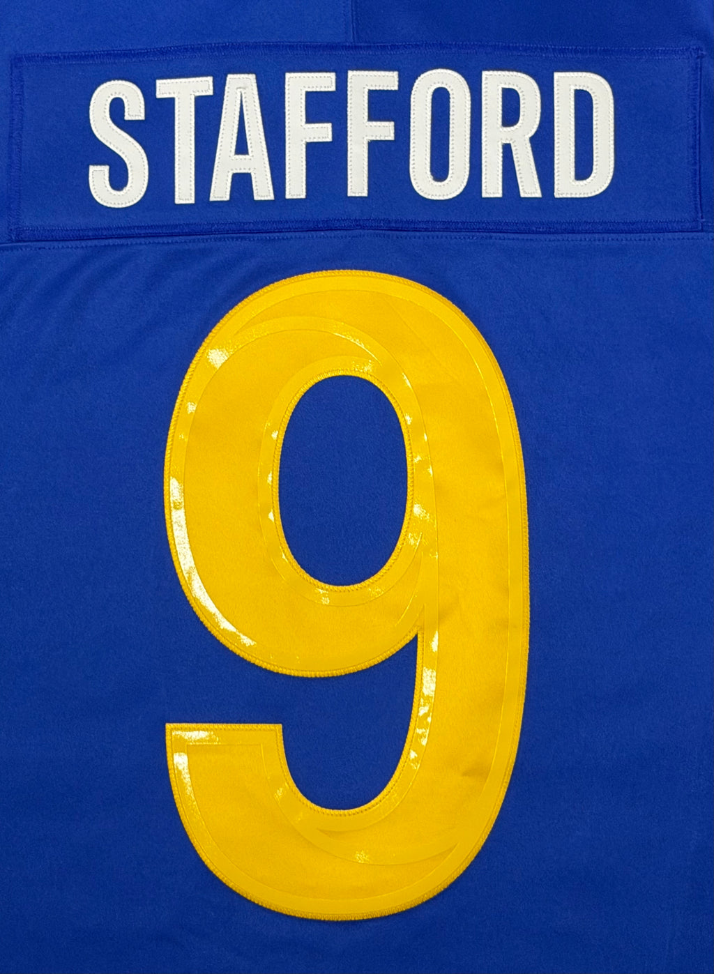 Matthew Stafford Los Angeles Rams Jersey #9 Nike Vapor Fuse Limited Stitched Blue Size (Medium) NFL
