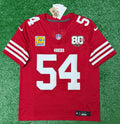 Fred Warner San Francisco 49ers Jersey #54 Nike Vapor Fuse Limited Stitched Red Size (Medium) NFL