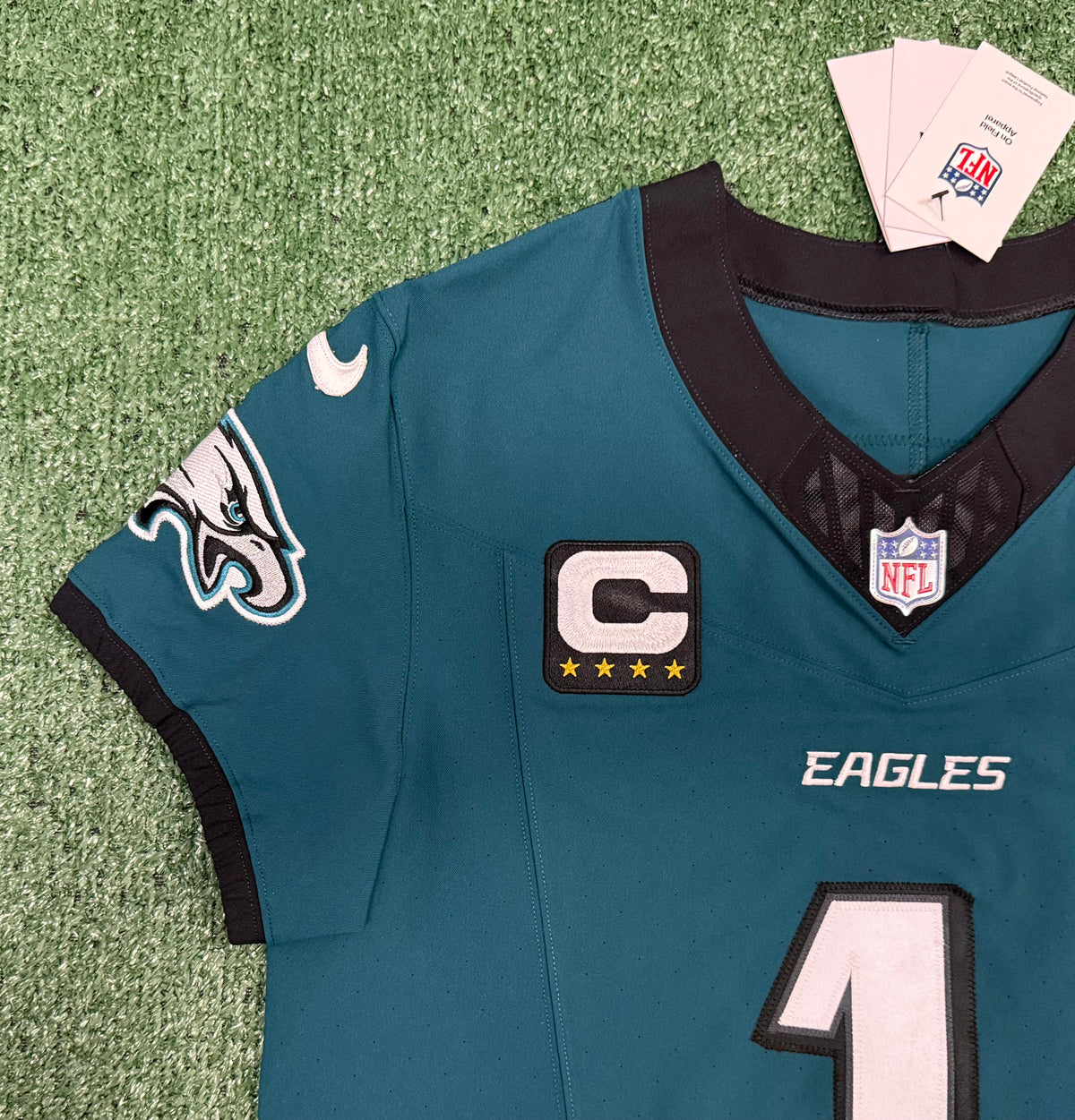 Jalen Hurts Philadelphia Eagles Jersey #1 Nike Vapor FUSE Elite Green size 40 (Medium) NFL