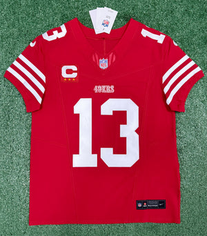 Brock Purdy San Francisco 49ers Jersey #13 Nike Vapor FUSE Elite Red Size 40 (Medium) NFL