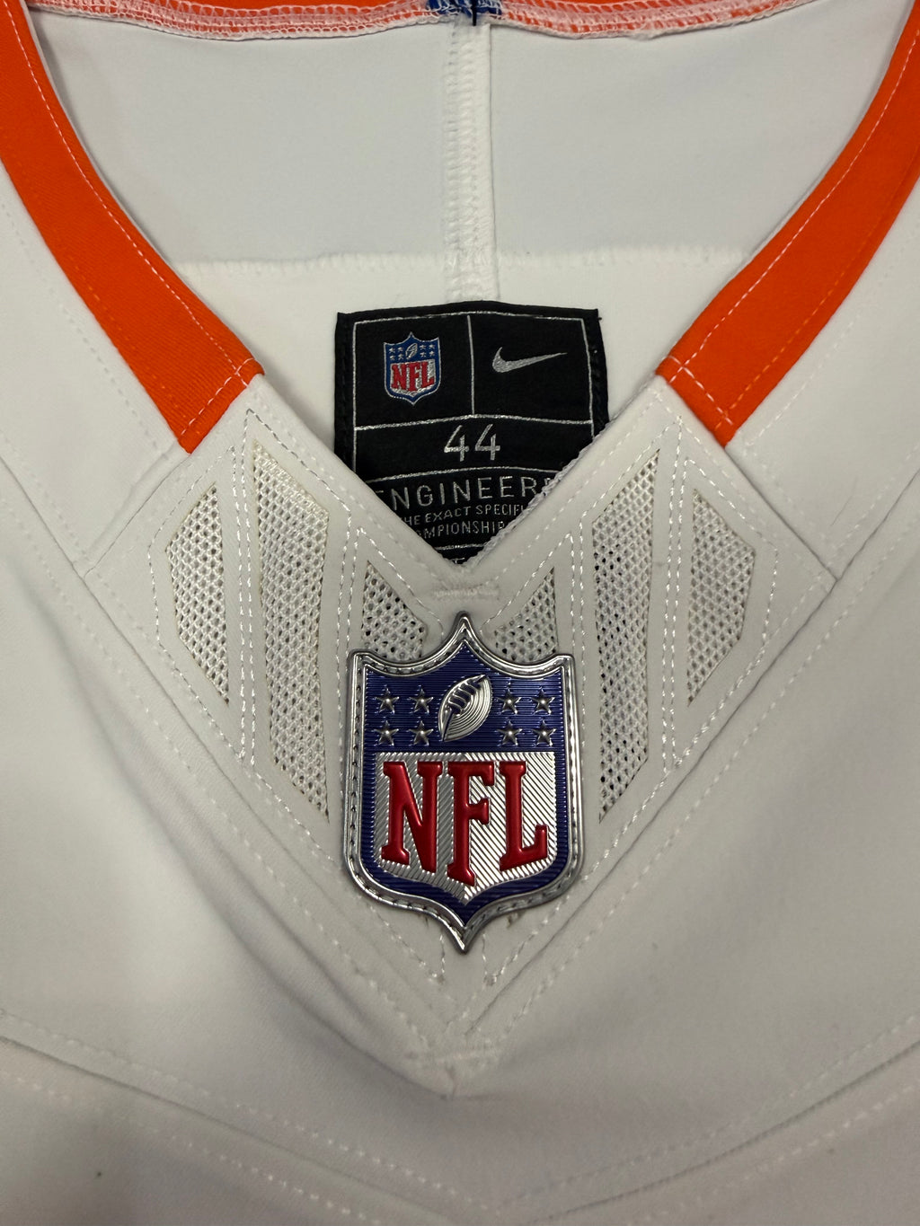 Bo Nix Denver Broncos Jersey #10 Nike Vapor Fuse Elite White Size 44 (L) NFL