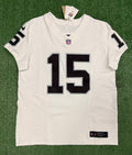 Fernando Mendoza Las Vegas Raiders Jersey #15 Nike Vapor Fuse Elite White Size 44 (L) NFL