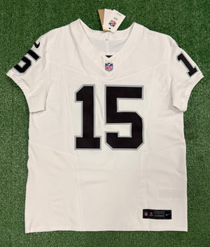 Fernando Mendoza Las Vegas Raiders Jersey #15 Nike Vapor Fuse Elite White Size 44 (L) NFL