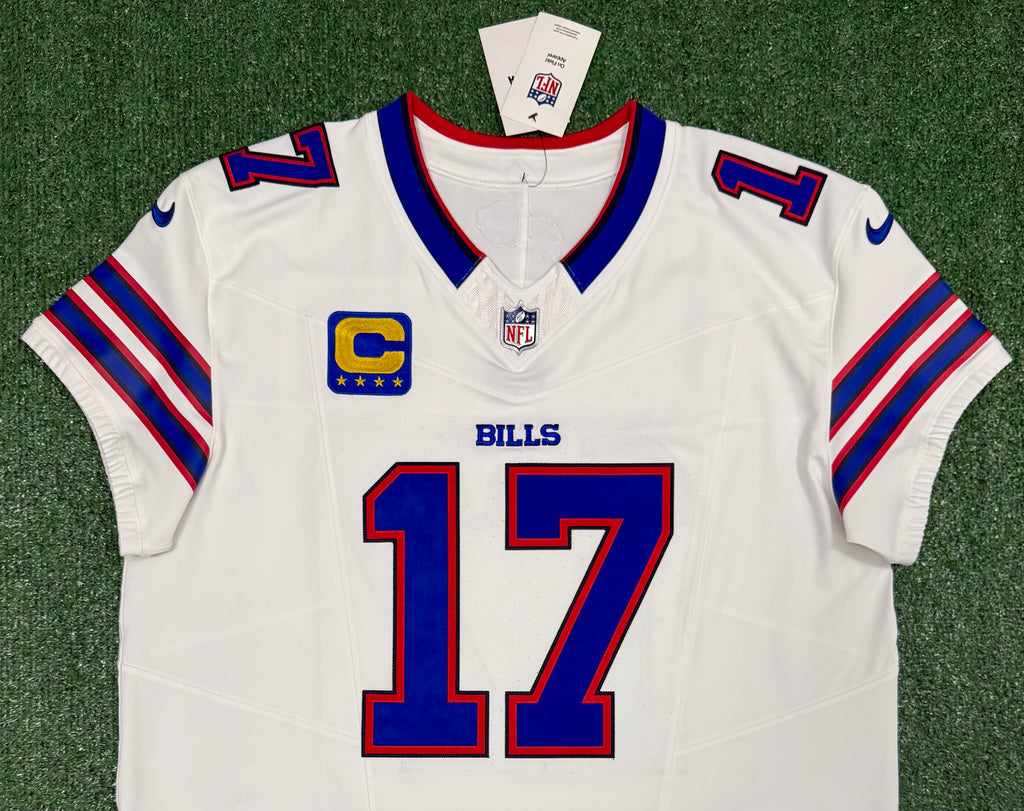 Josh Allen Buffalo Bills Jersey #17 Nike Vapor Fuse Elite White Size 48 (XL) NFL