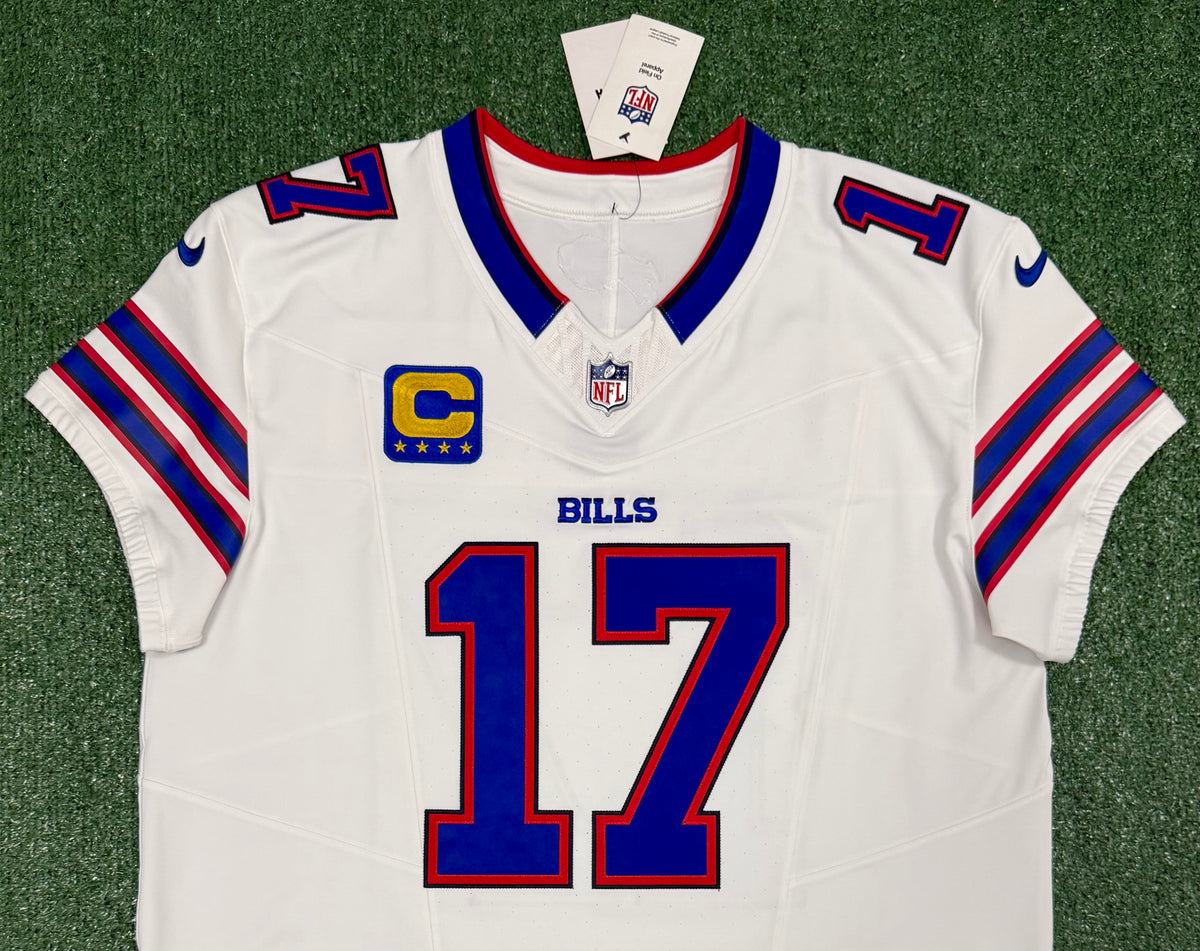 Josh Allen Buffalo Bills Jersey #17 Nike Vapor Fuse Elite White Size 48 (XL) NFL