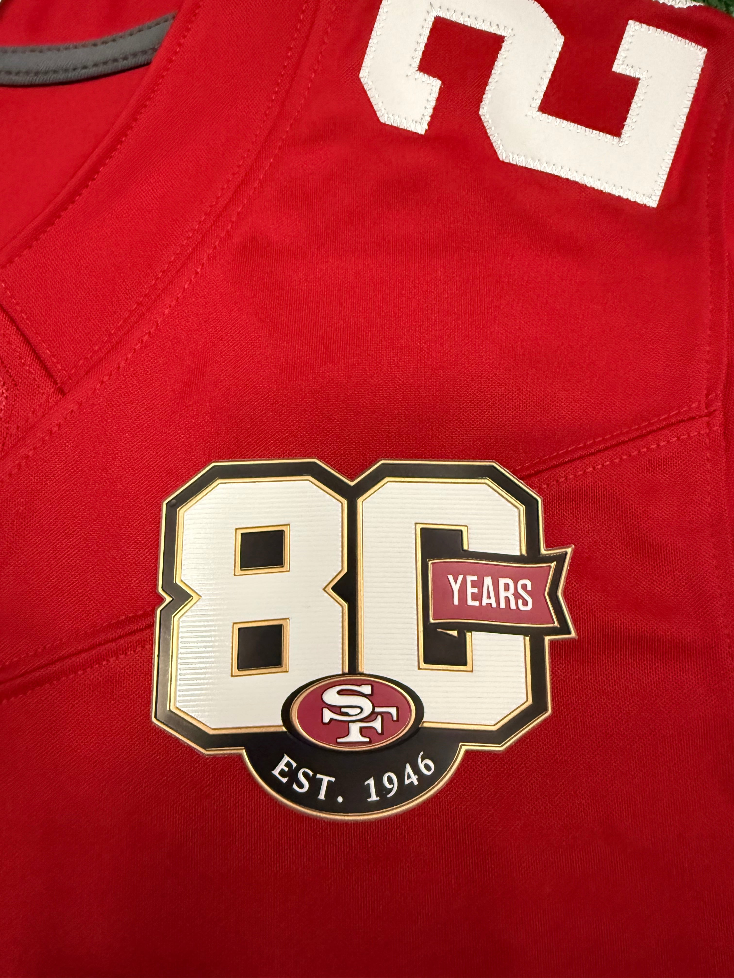 Christian McCaffrey San Francisco 49ers Jersey #23 Nike Vapor Fuse Limited Stitched Red Size (Large) NFL