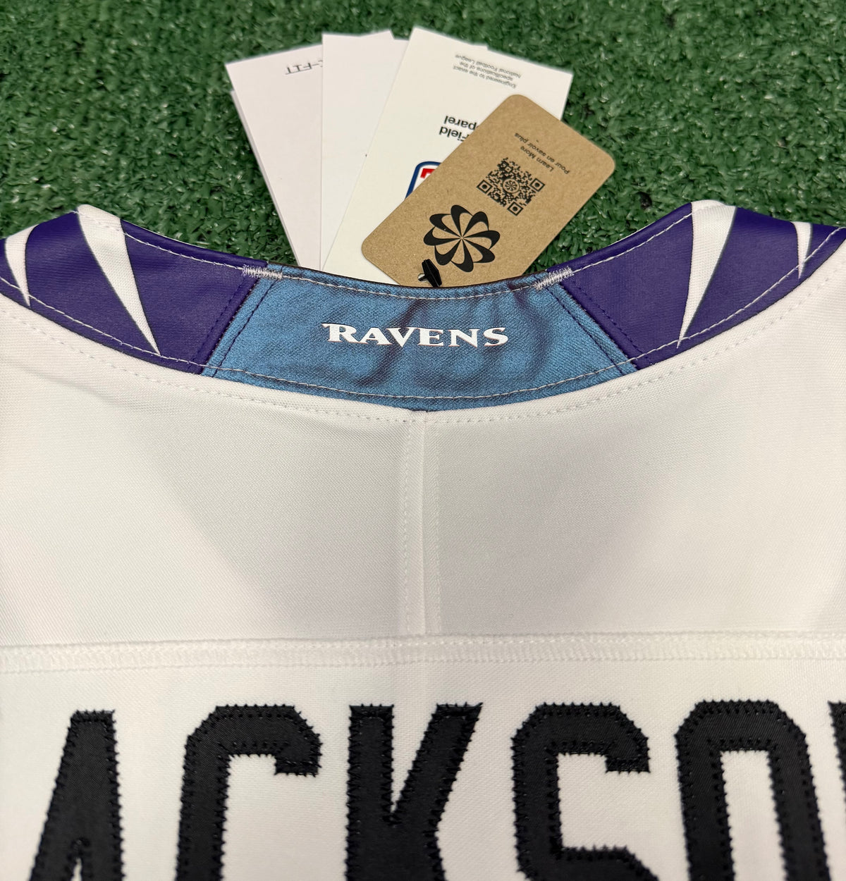 Lamar Jackson Baltimore Ravens Jersey #8 Nike Vapor FUSE Limited White Size (Medium) NFL