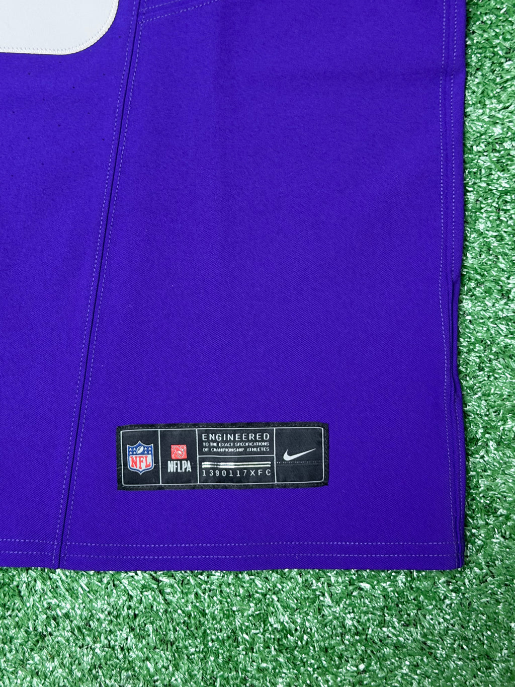 Justin Jefferson Minnesota Vikings Jersey #18 Nike Vapor FUSE Elite Purple Size 44 (Large) NFL