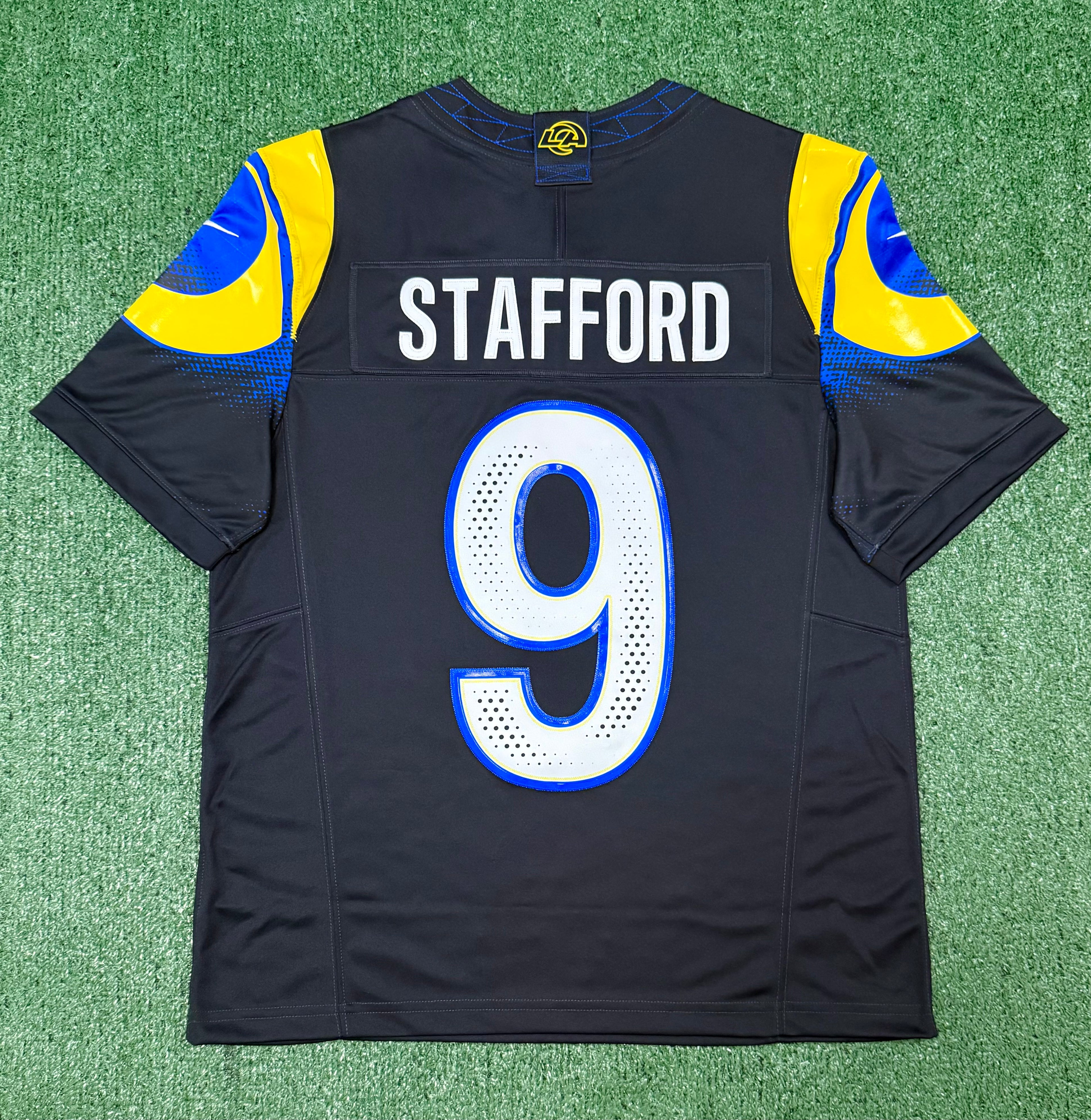 Matthew Stafford Los Angeles Rams Jersey #9 Nike FUSE Rivalry Black Size (Medium) NFL