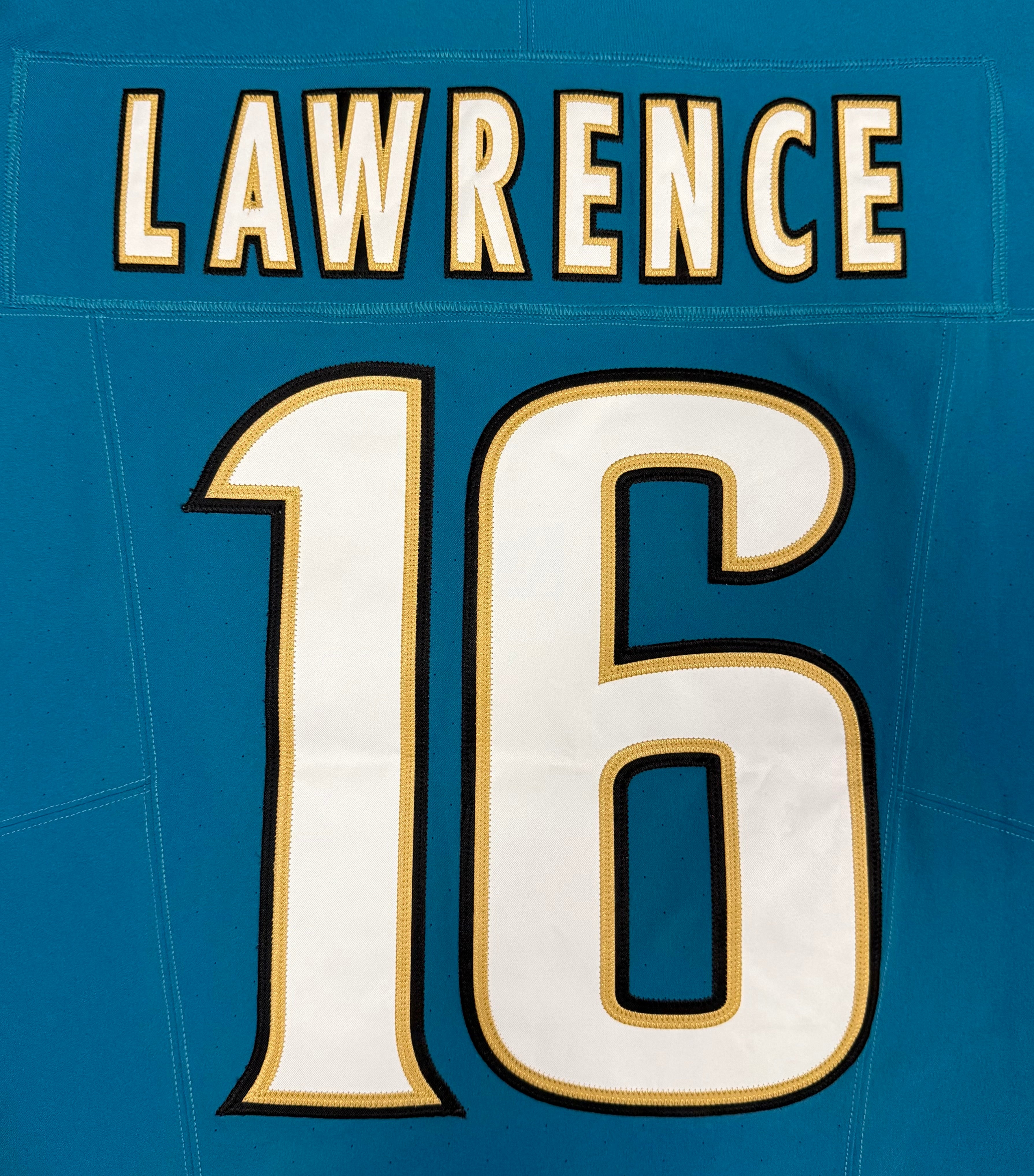 Trevor Lawrence Jacksonville Jaguars Jersey #16 Nike Vapor Fuse Elite Teal Size 48 (XL) NFL