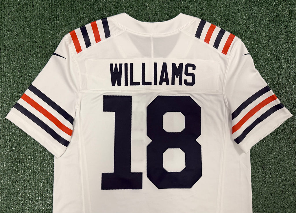 Caleb Williams Chicago Bears Jersey #18 Nike Vapor FUSE Stitched Limited White Size (Medium) NFL