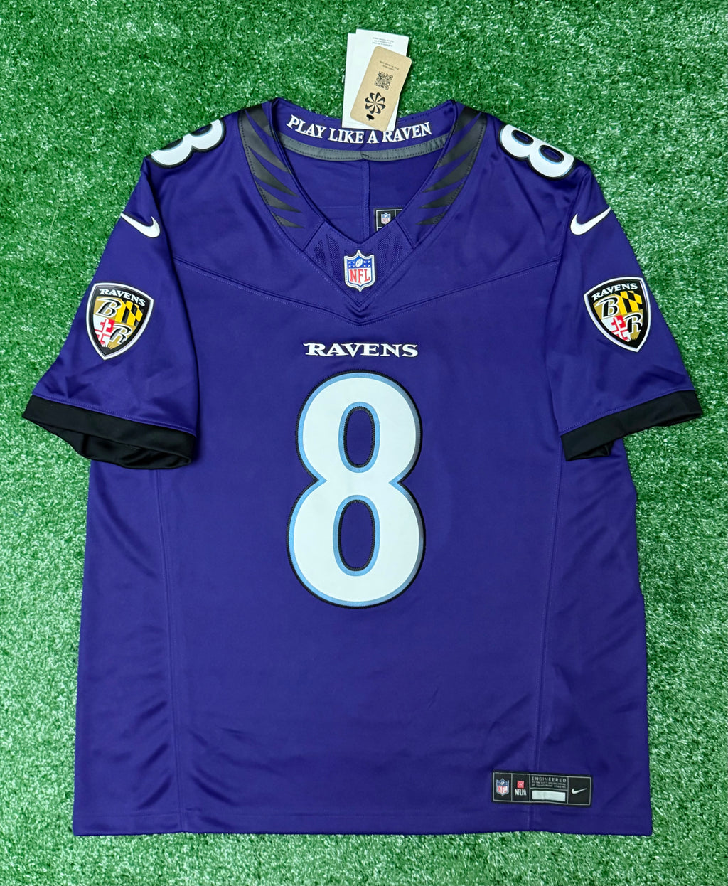 Lamar Jackson Baltimore Ravens Jersey #8 Nike Vapor FUSE Limited Purple Size (Large) NFL