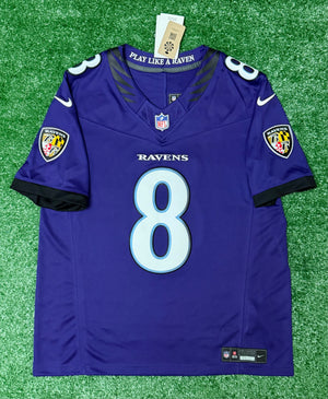 Lamar Jackson Baltimore Ravens Jersey #8 Nike Vapor FUSE Limited Purple Size (Large) NFL