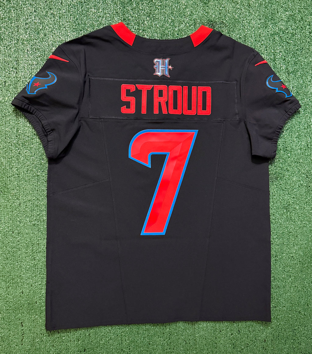 CJ Stroud Houston Texans Jersey #7 Nike Vapor Fuse Elite Navy Size 44 (L) NFL