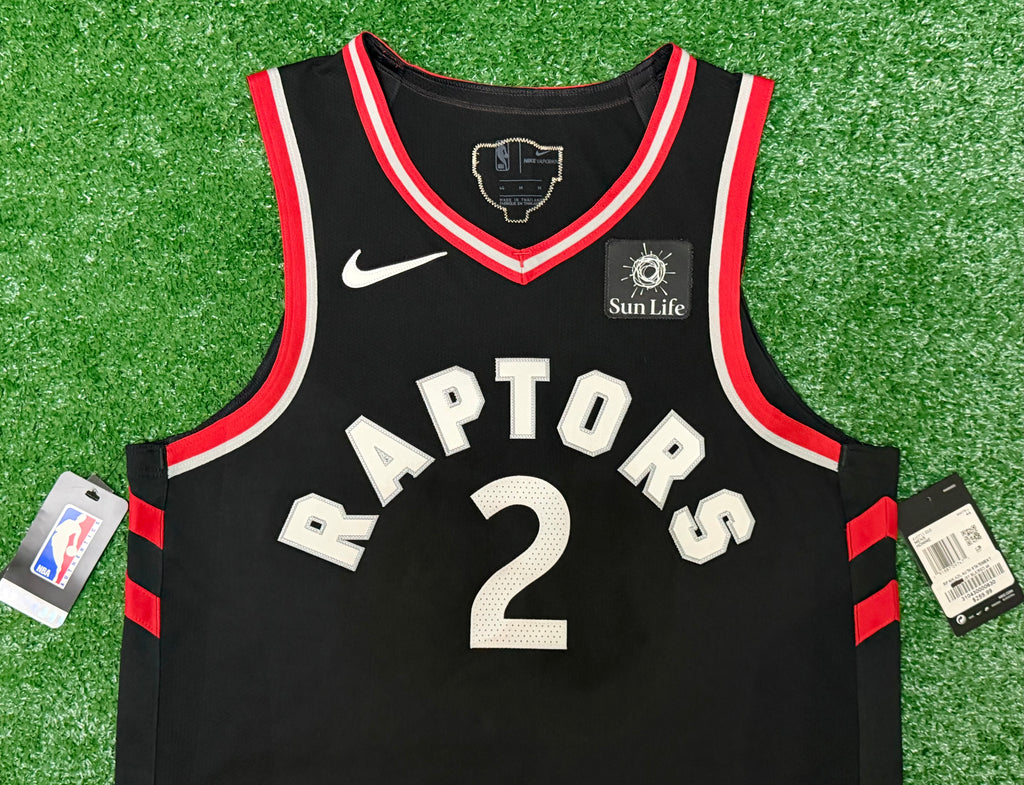 Kawhi Leonard Toronto Raptors Jersey #2 Nike Vaporknit Authentic Black Size 44 (M) NBA