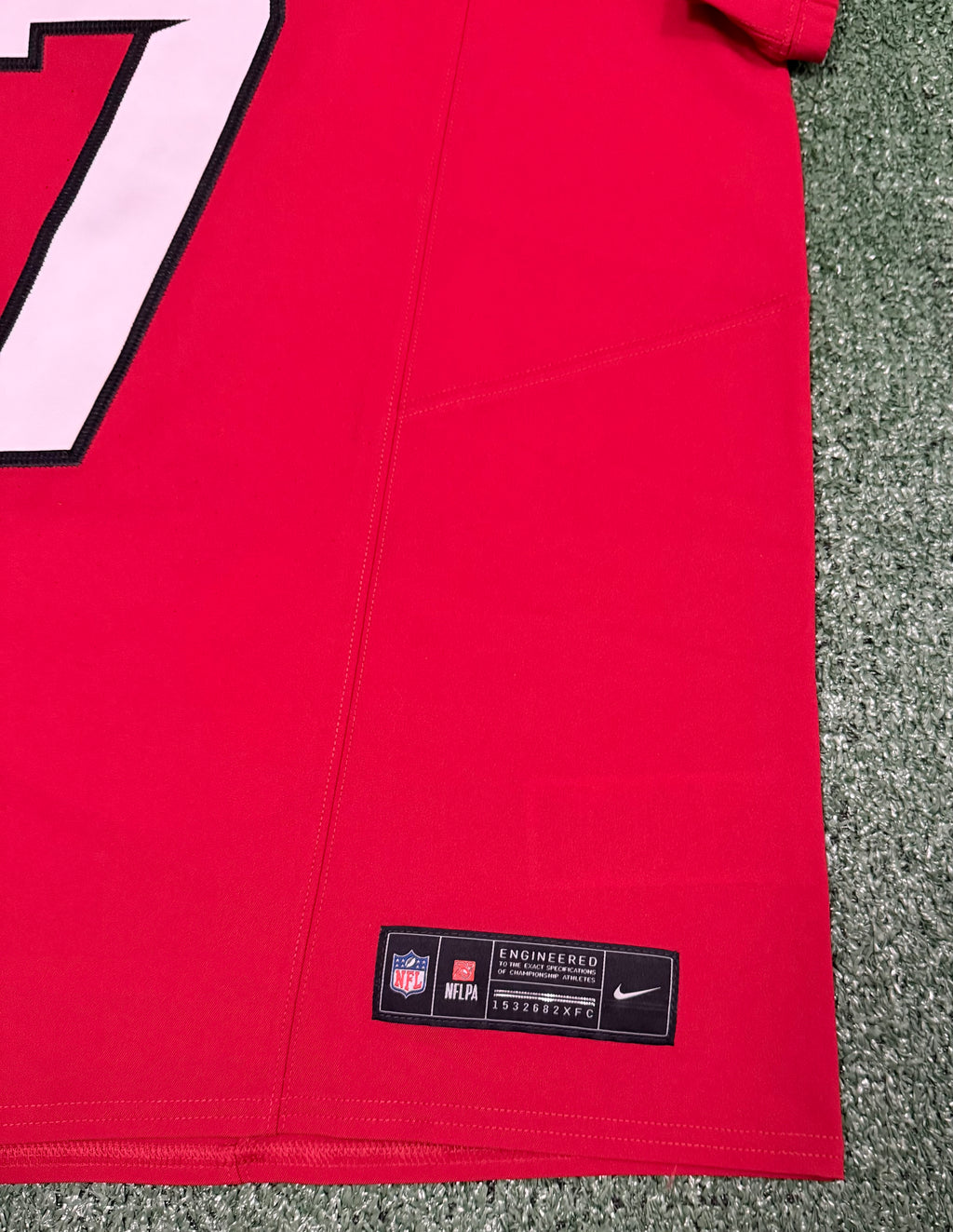 Bijan Robinson Atlanta Falcons Jersey #7 Nike Vapor FUSE Elite Red Size 44 (Large) NFL