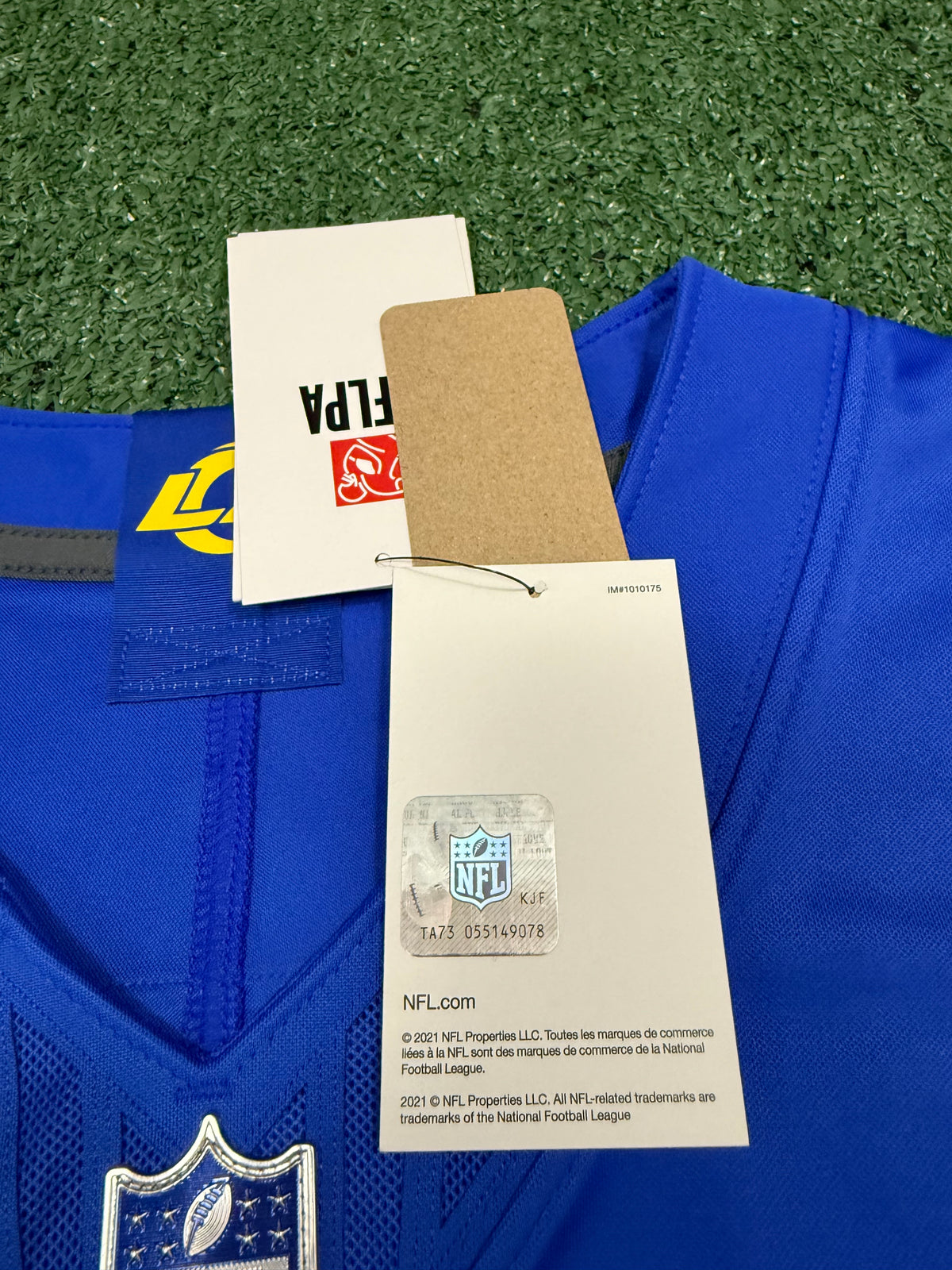 Matthew Stafford Los Angeles Rams Jersey #9 Nike Vapor Fuse Limited Stitched Blue Size (Large) NFL
