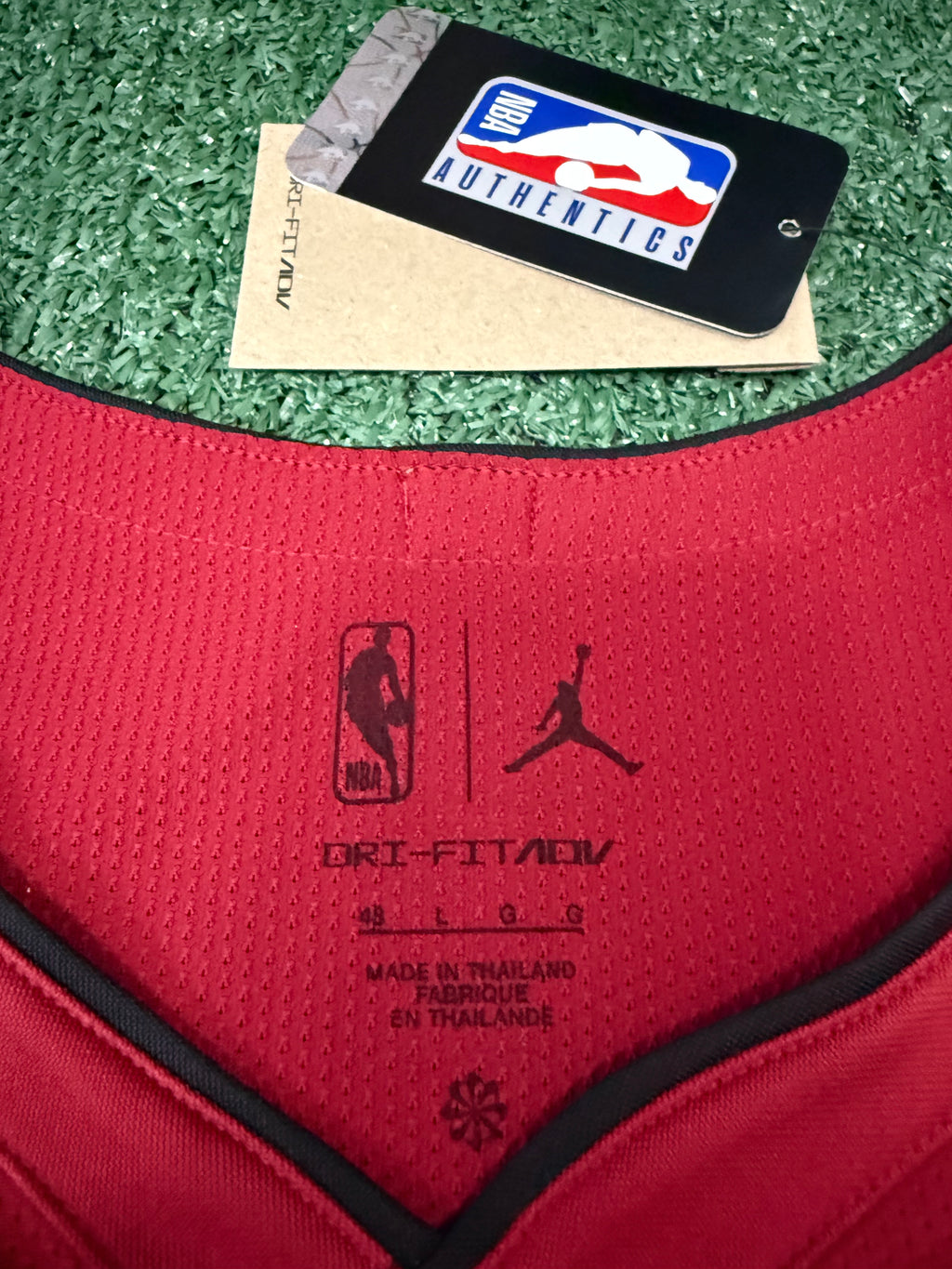 Giannis Antetokounmpo Miami Heat Jersey #7 Nike ADV Authentic Red Size 48 (Large) NBA