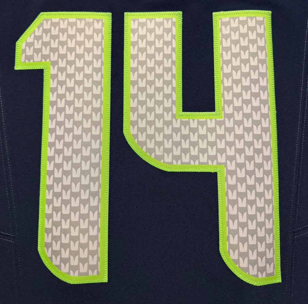 Sam Darnold Seattle Seahawks Jersey #14 Nike Vapor FUSE Elite Navy Size 40 (Medium) NFL