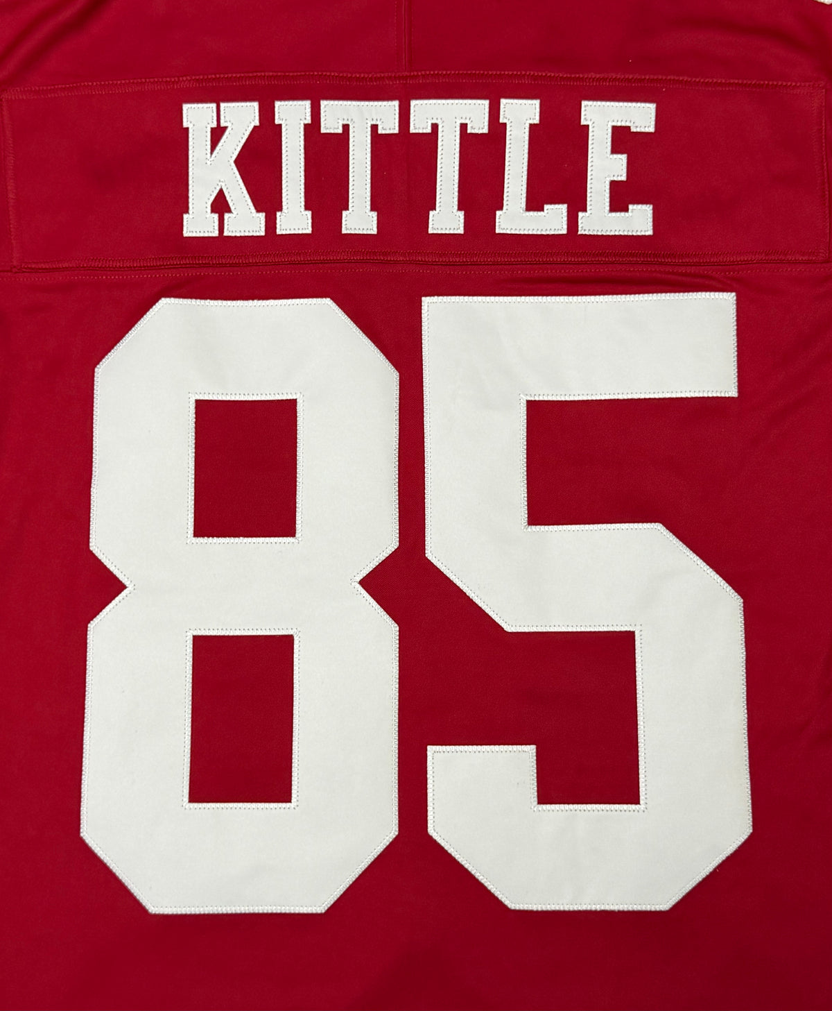 George Kittle San Francisco 49ers Jersey #85 Nike Vapor Fuse Limited Stitched Red Size (Large) NFL