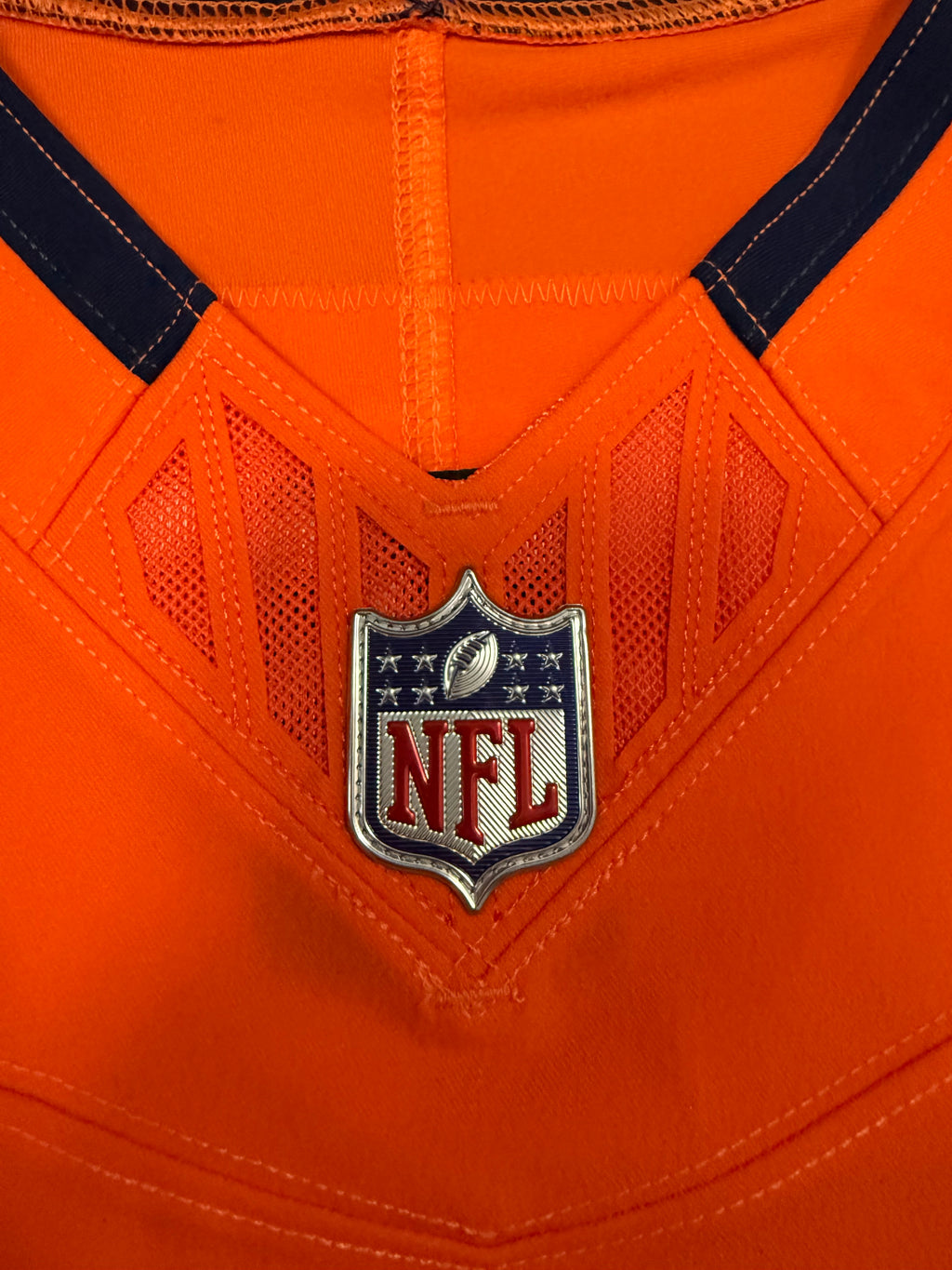 Bo Nix Denver Broncos Jersey #10 Nike Vapor Fuse Elite Orange Size 40 (M) NFL