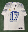 Josh Allen Buffalo Bills Jersey #17 Nike Vapor Fuse Limited Rivalry White Size M NFL