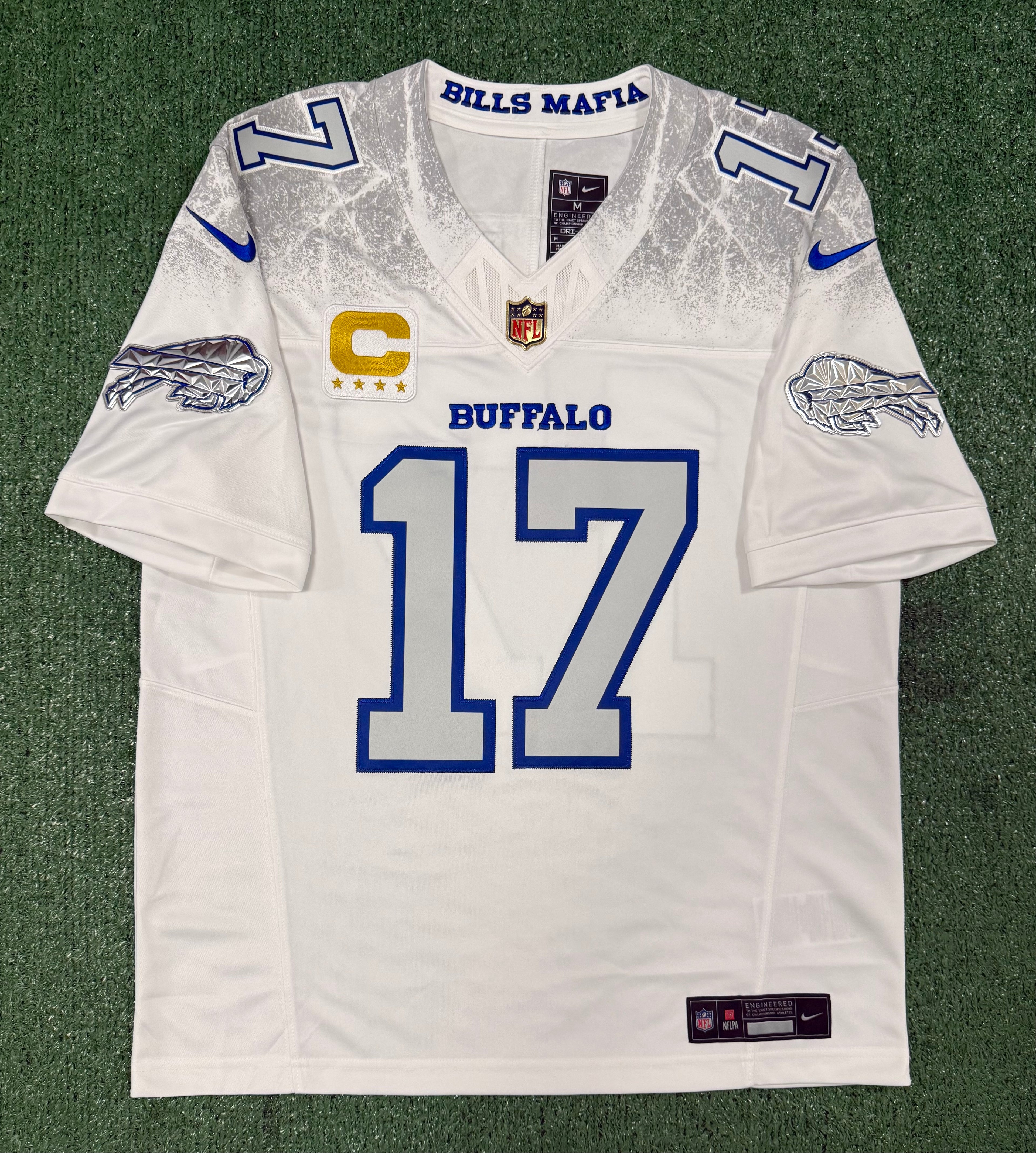 Josh Allen Buffalo Bills Jersey #17 Nike Vapor Fuse Limited Rivalry White Size M NFL