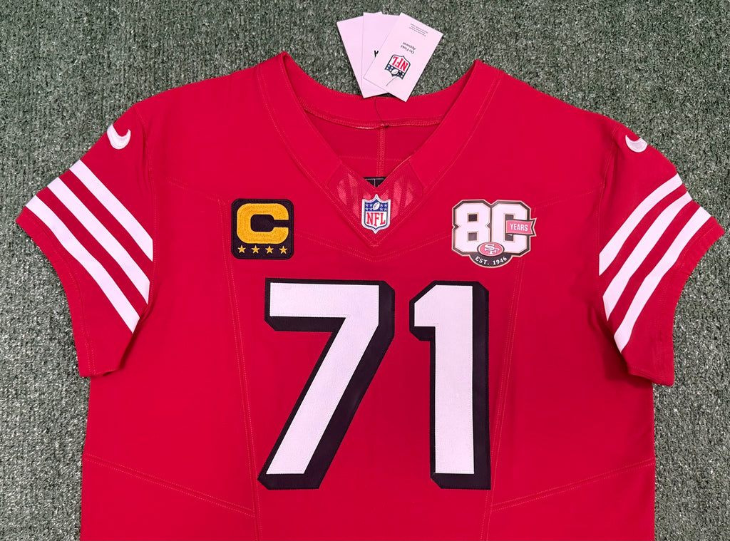 Trent Williams San Francisco 49ers Jersey #71 Nike Vapor FUSE Elite Red Size 48 (XL) NFL