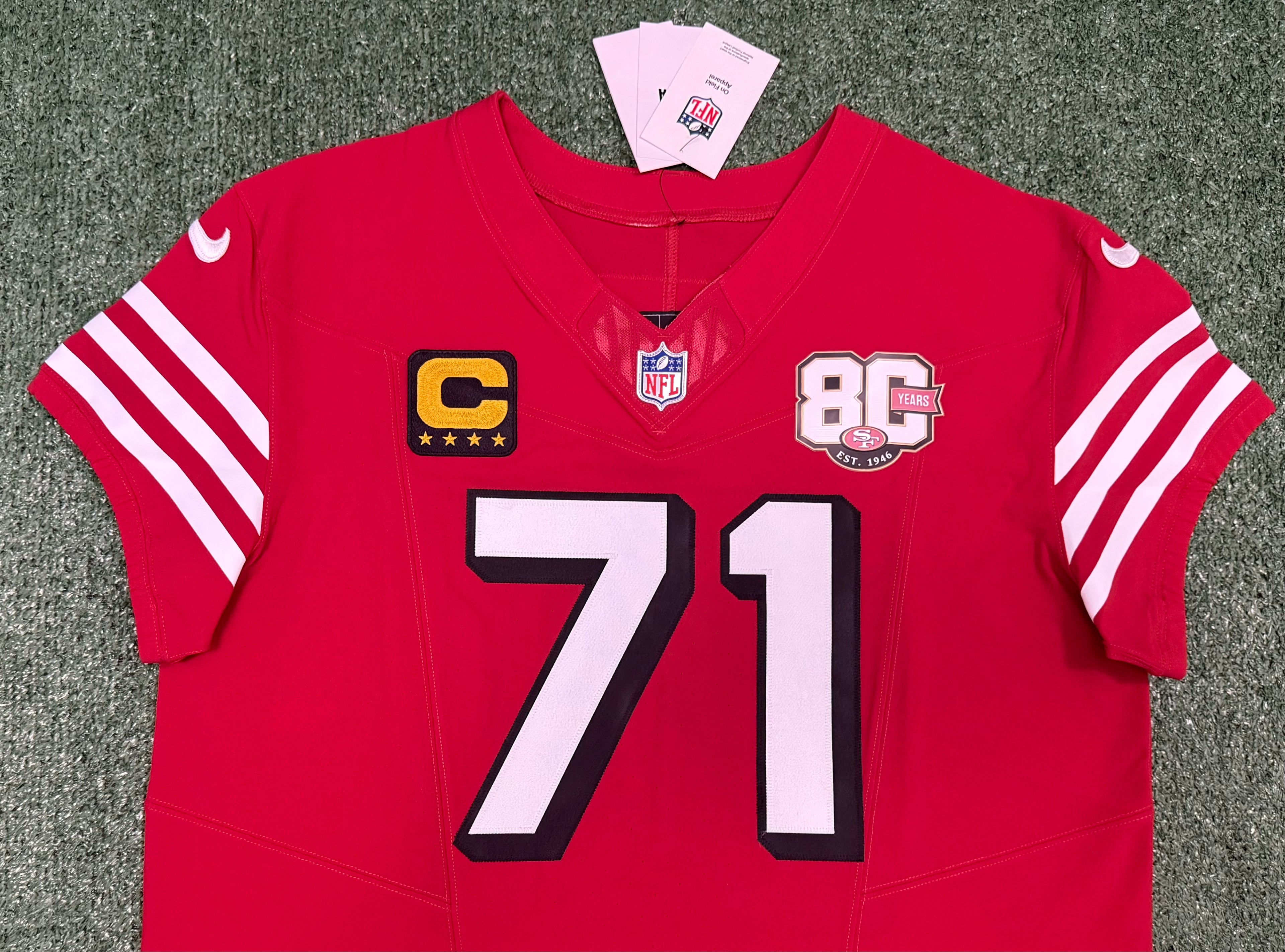 Trent Williams San Francisco 49ers Jersey #71 Nike Vapor FUSE Elite Red Size 48 (XL) NFL