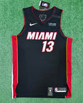 Bam Adebayo Miami Heat Bubble Jersey #13 Nike Vaporknit Authentic Black Size 48 (Large) NBA