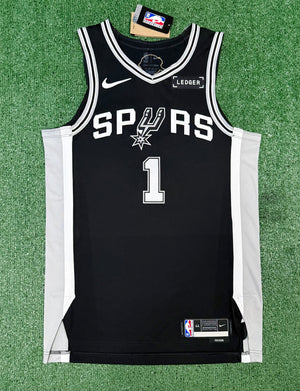 Victor Wembanyama San Antonio Spurs Jersey #1 Nike ADV Authentic Black Size 44 (M) NBA