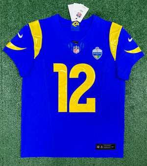 Puka Nacua Los Angeles Rams
Jersey #12 Nike Vapor FUSE Elite Blue Size 40 (Medium) NFL
