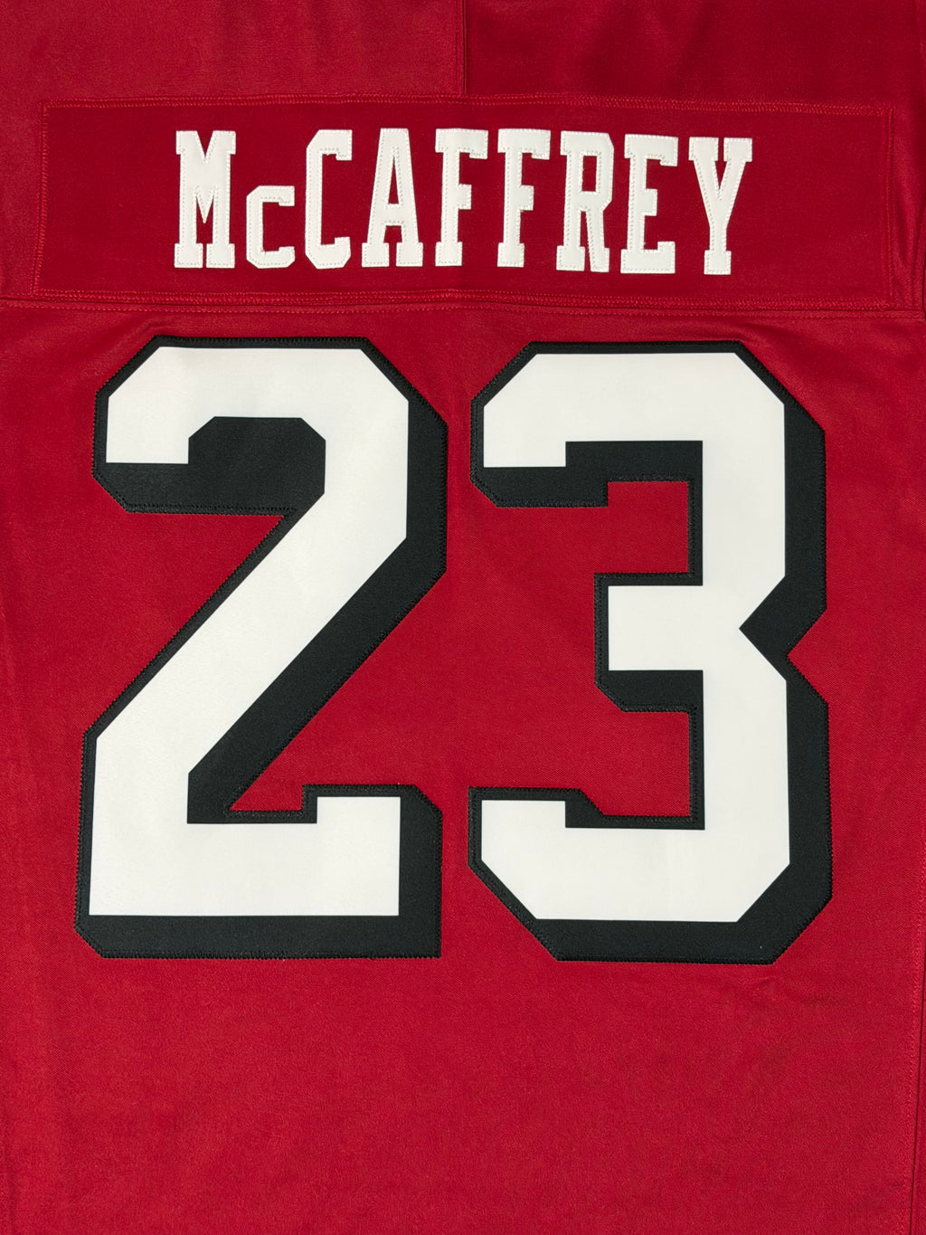 Christian McCaffrey San Francisco 49ers Jersey #23 Nike Vapor Fuse Limited Stitched Red Size (Large) NFL
