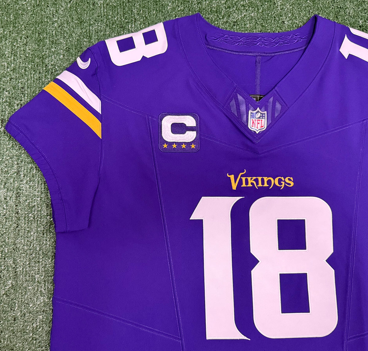 Justin Jefferson Minnesota Vikings Jersey #18 Nike Vapor FUSE Elite Purple Size 48 (XL) NFL