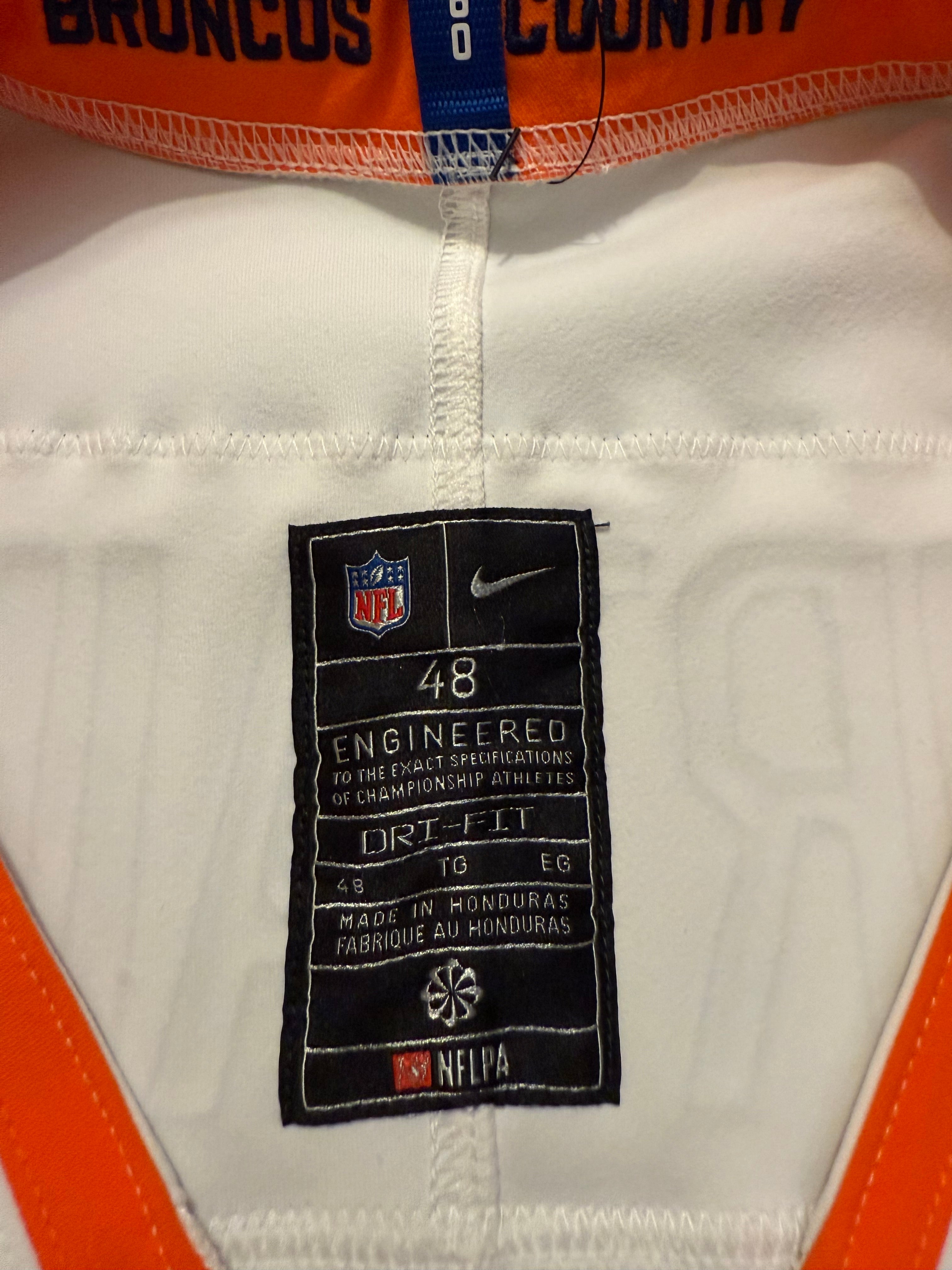 Pat Surtain II Denver Broncos Jersey #2 Nike Vapor Fuse Elite White Size 48 (XL) NFL