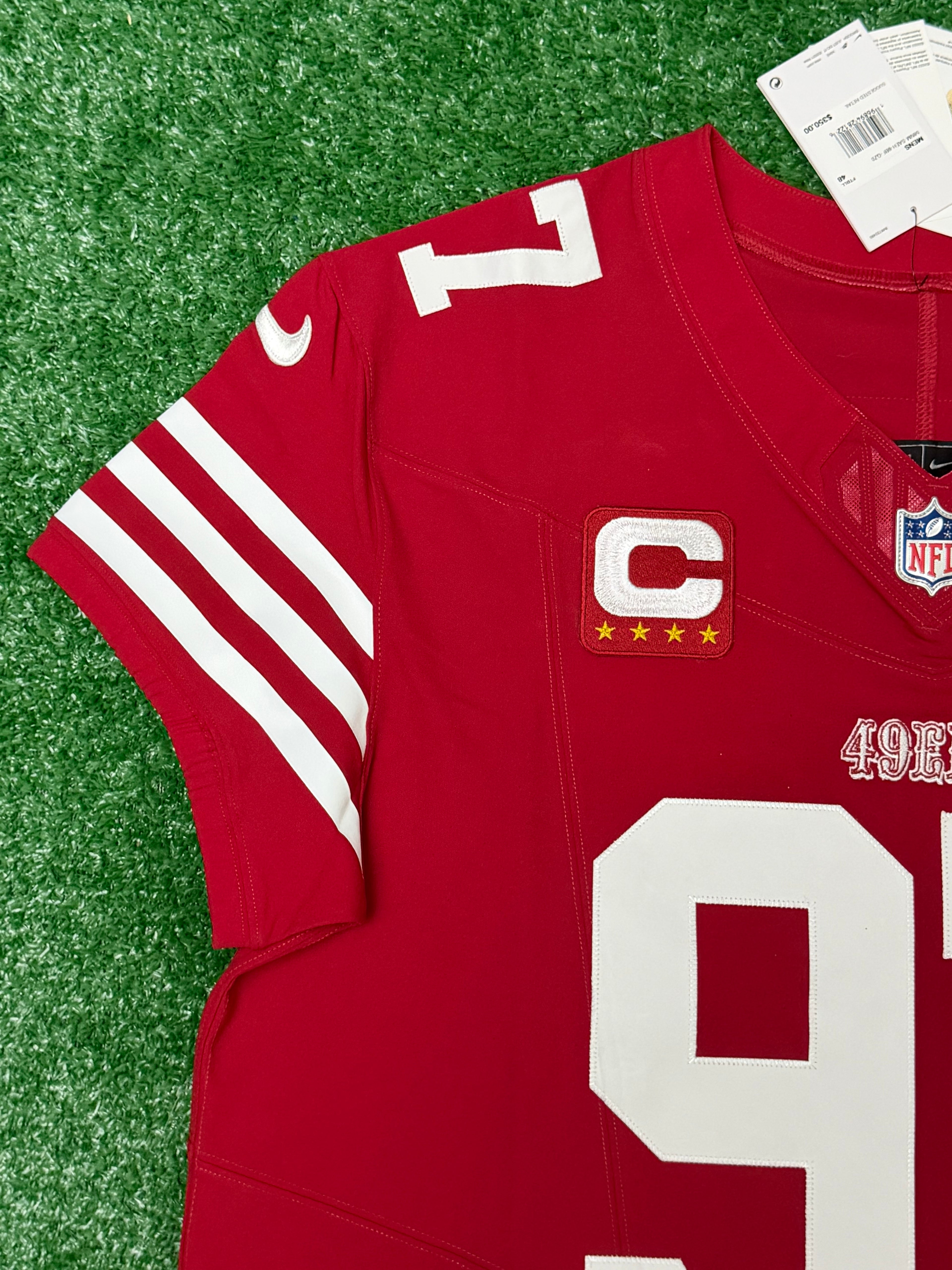 Nick Bosa San Francisco 49ers Jersey #97 Nike Vapor FUSE Elite Red Size 48 (XL) NFL